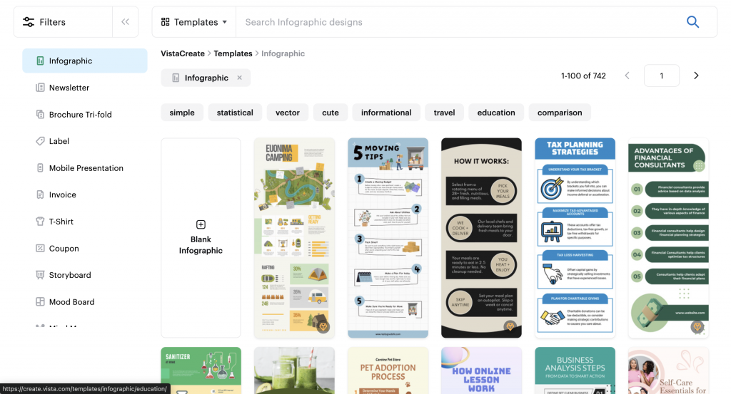 VistaCreate Infographic Templates